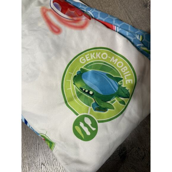 PJ Masks Twin Bed Blue FLAT SHEET And Fitted Sheet Youth Bedding MINT! - Picture 3 of 4